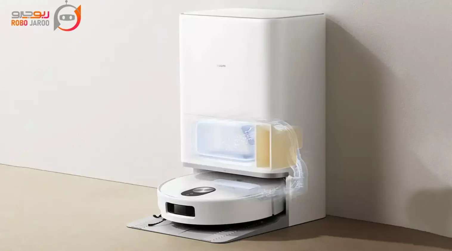 جارو رباتیک با مخزن آب بزرگ و قابلیت تی کشی