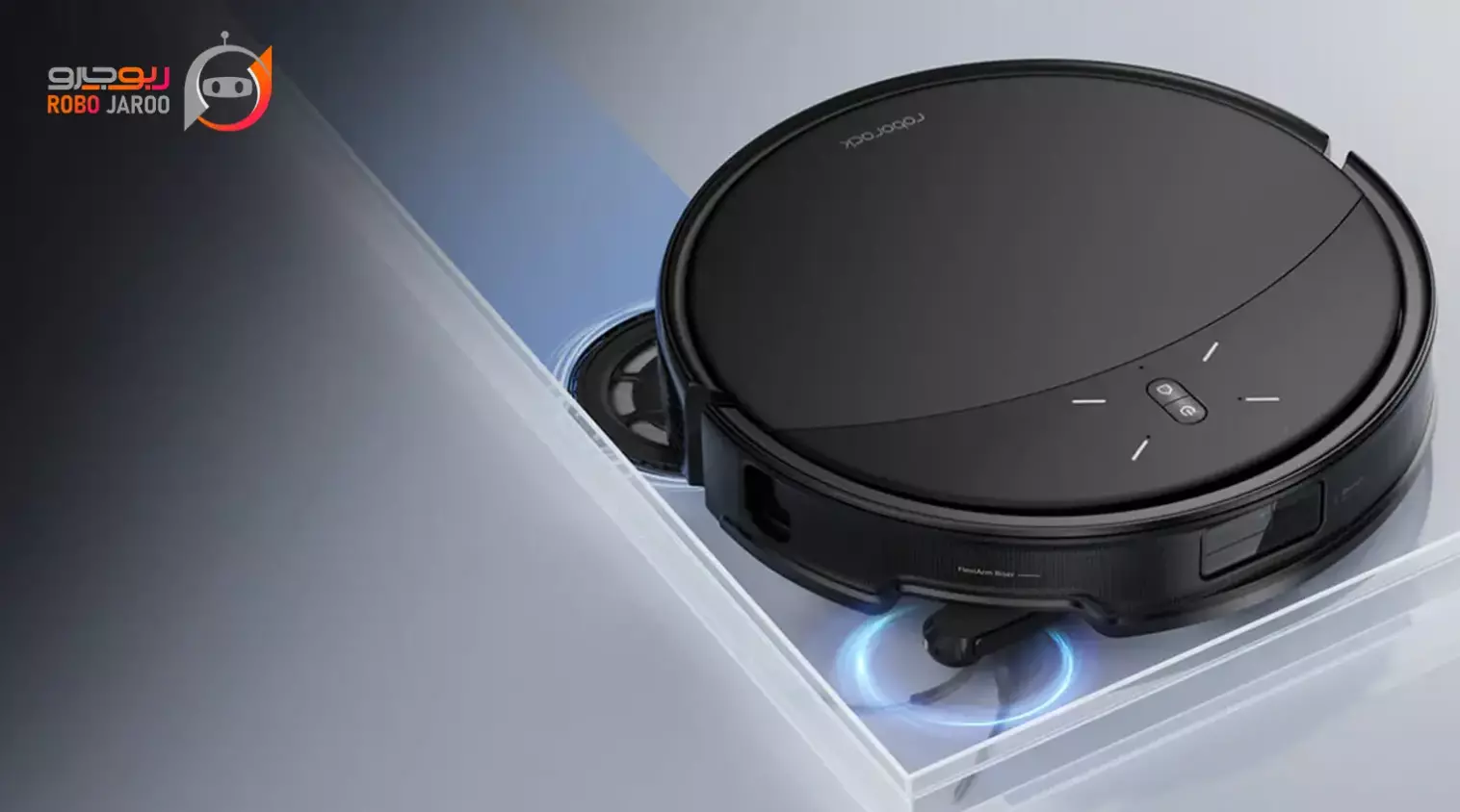 تمیز کردن گوشه دیوار با جارو رباتیک Roborock Saros 10R