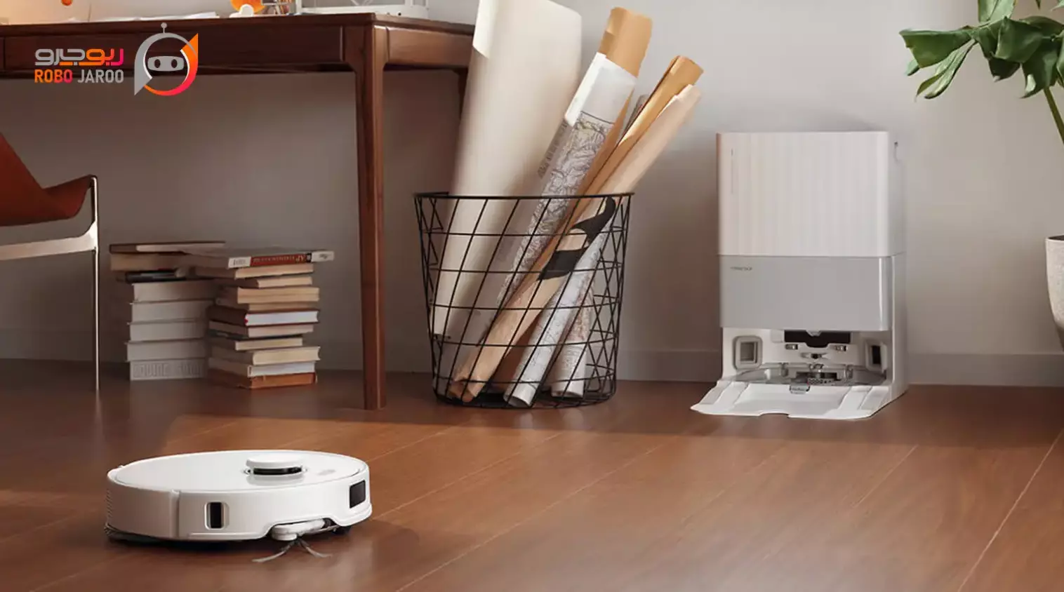 جارو رباتیک Roborock Qrevo Edge همراه با ایستگاه شارژ