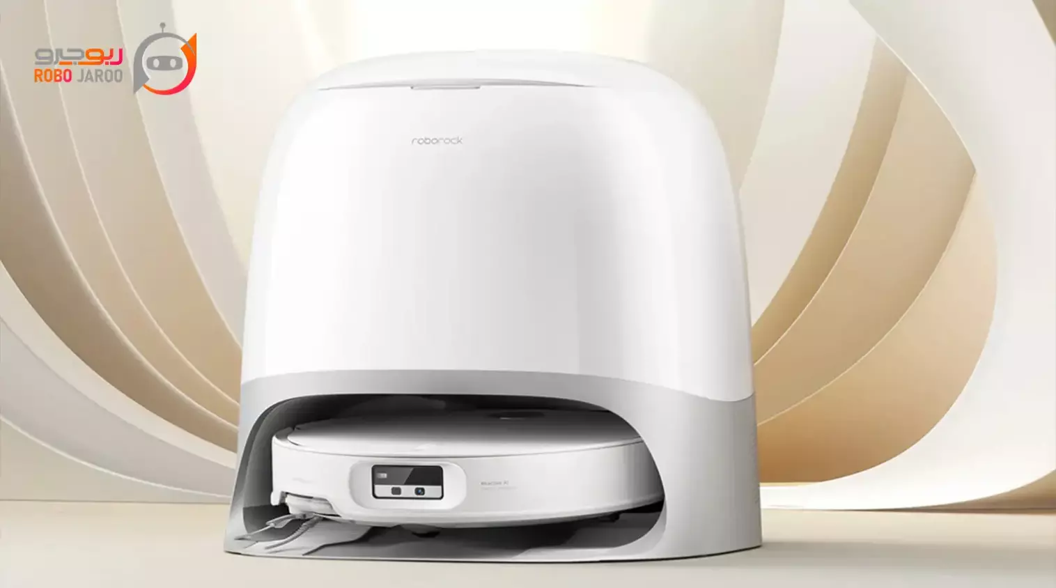 جارو رباتیک Roborock Qrevo Curv و ایستگاه شارژ