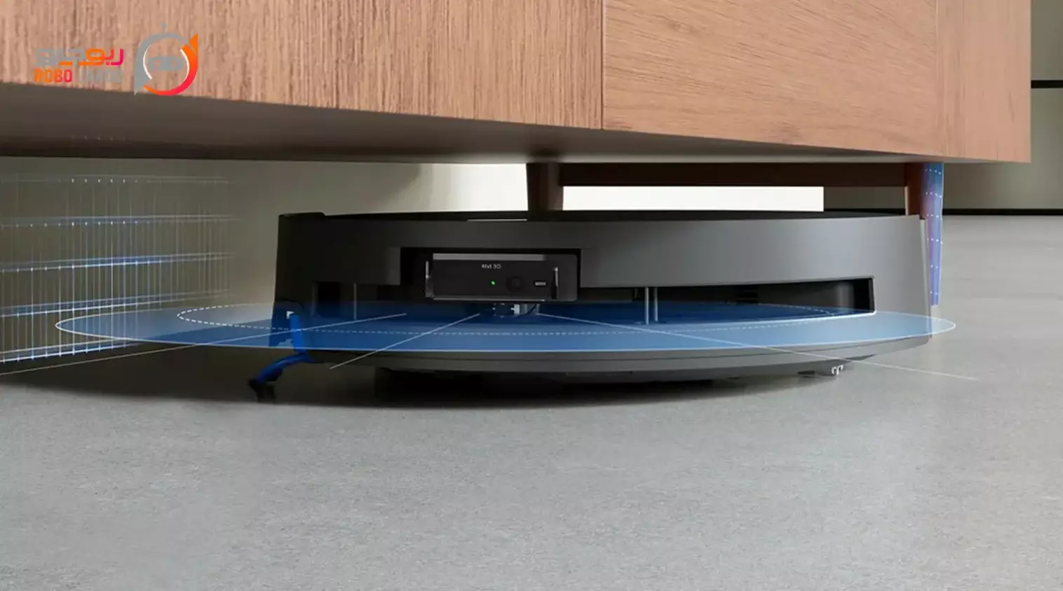 تمیز کردن زیر مبل و کابینت با جارو رباتیک ECOVACS DEEBOT X9 PRO Omni