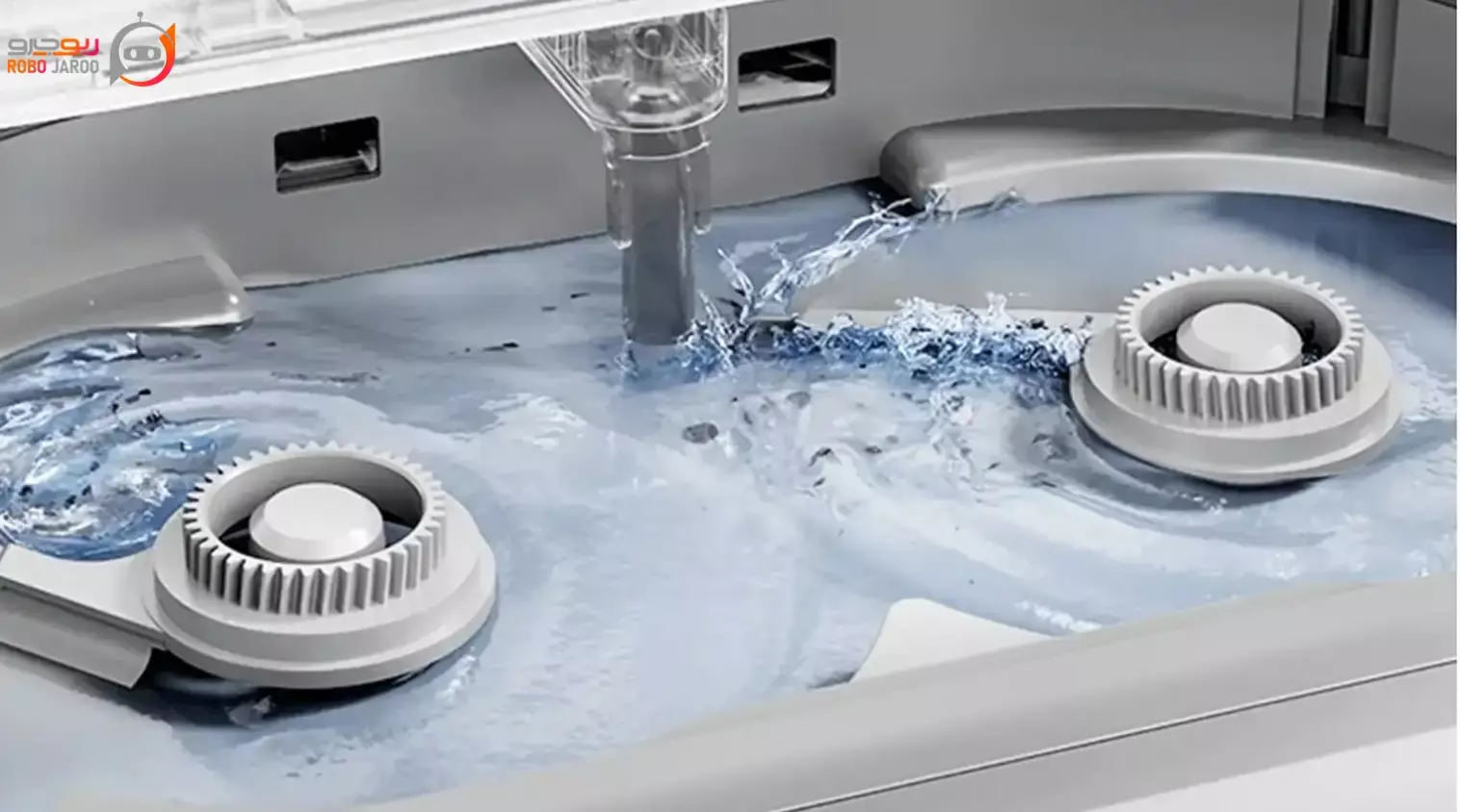 داک هوشمند جارو رباتیک با آب داغ